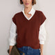 Fleur V-Neck Tank - Rust