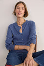 Flora Cardigan - Midnight/Blue Stripe
