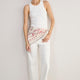 DB x WYSE Large Scarf - Ivory Bandana Print