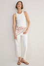 DB x WYSE Large Scarf - Ivory Bandana Print