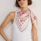 DB x WYSE Large Scarf - Ivory Bandana Print
