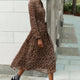 Posey Plisse Dress - Leopard