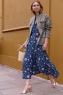Jodi Dress - Navy Floral