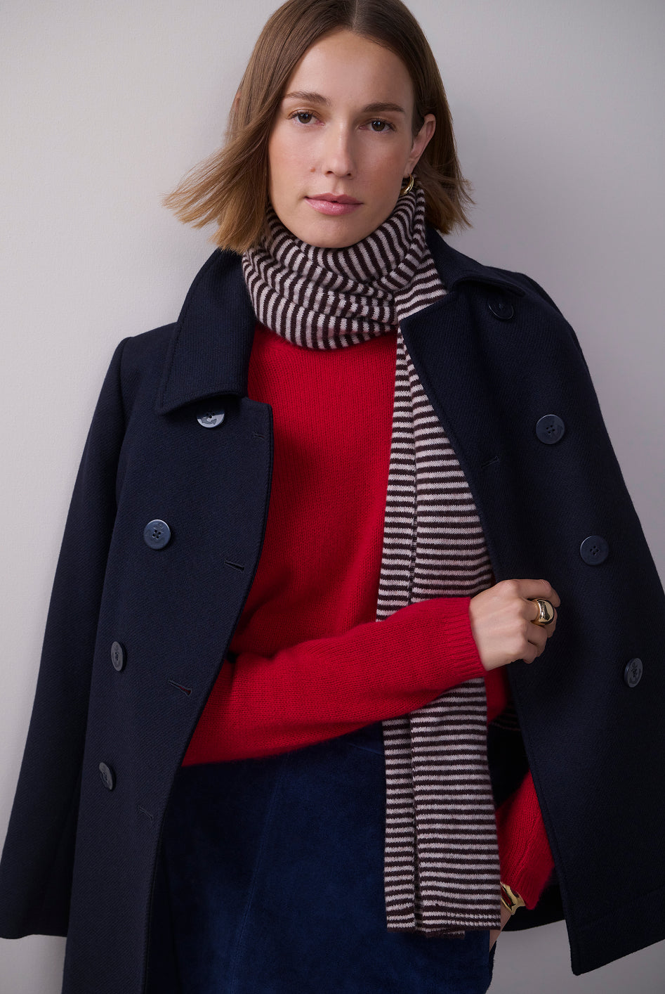 Mia Cashmere Jumper - Red