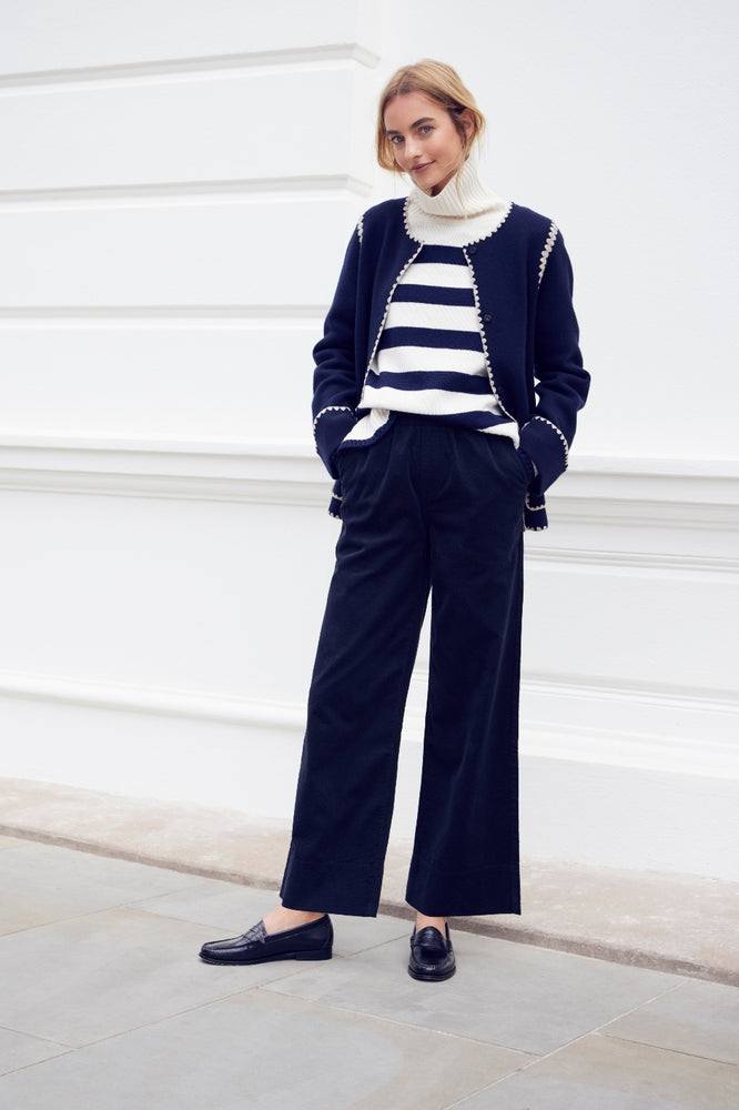 Nola Cord Trouser - Midnight