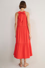 Hayley Halterneck Dress - Coral