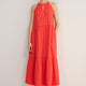 Hayley Halterneck Dress - Coral