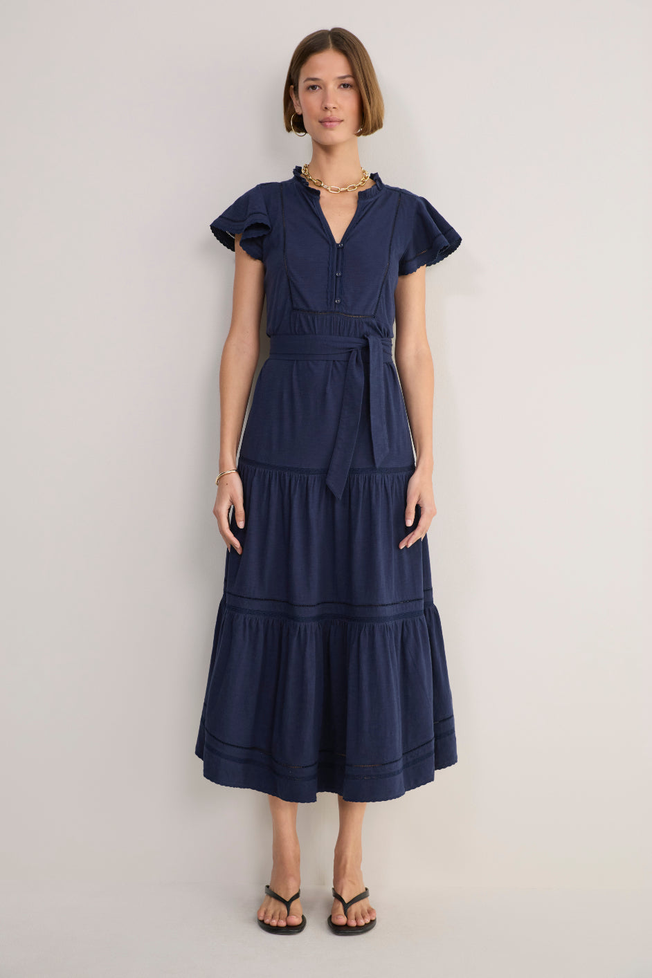 Talya Jersey Dress - Midnight