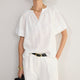 DB x WYSE Linen Blouse - White