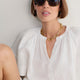 DB x WYSE Linen Blouse - White