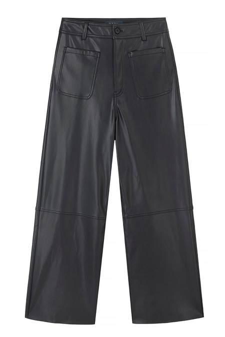 Jules Faux Leather Trousers - Black