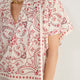 DB x WYSE Blouse - Ivory Bandana Print