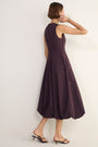 Collette Puffball Dress - Chocolate