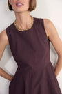 Collette Puffball Dress - Chocolate