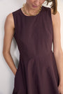 Collette Puffball Dress - Chocolate