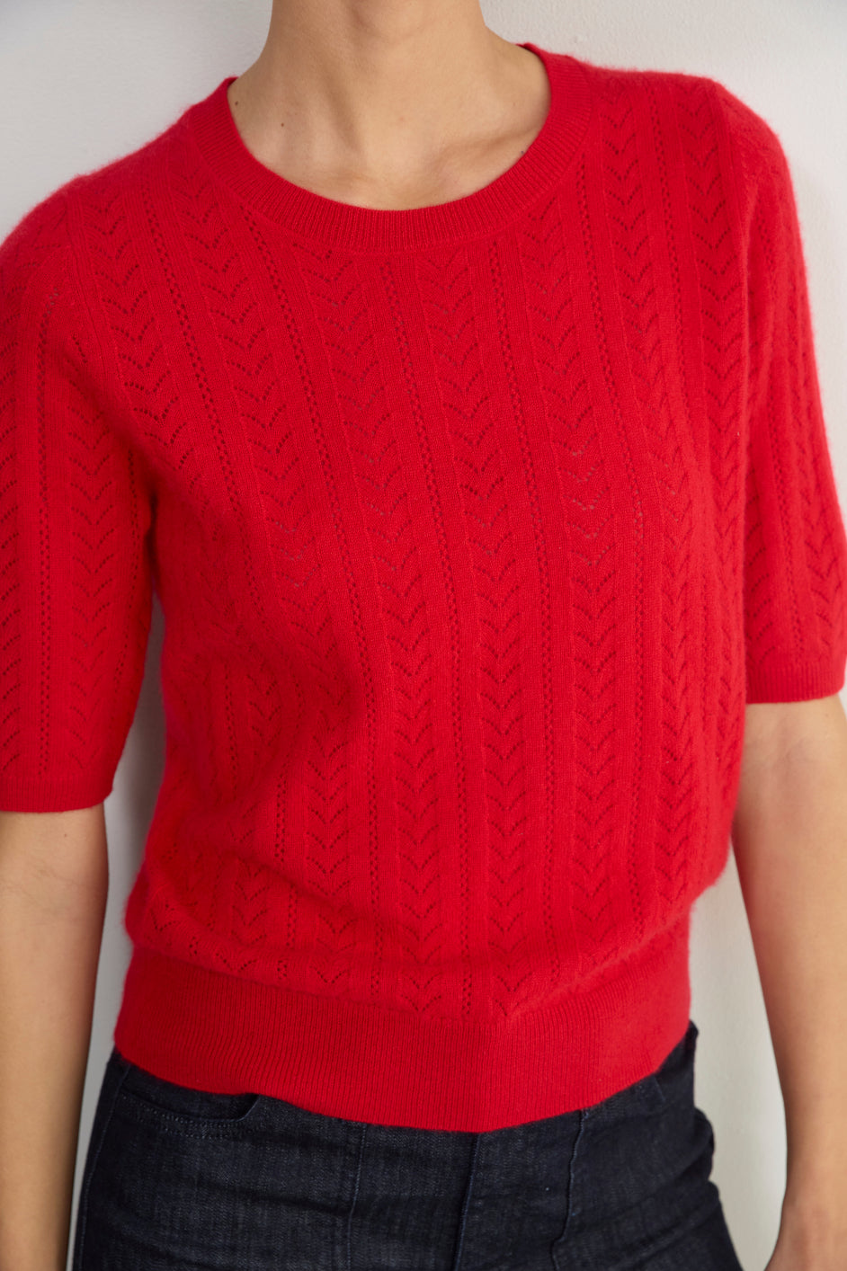 Elodie Knit Top - Red