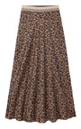 Ella Silk Skirt - Leopard