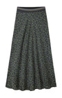 Ella Silk Skirt - Khaki Leopard