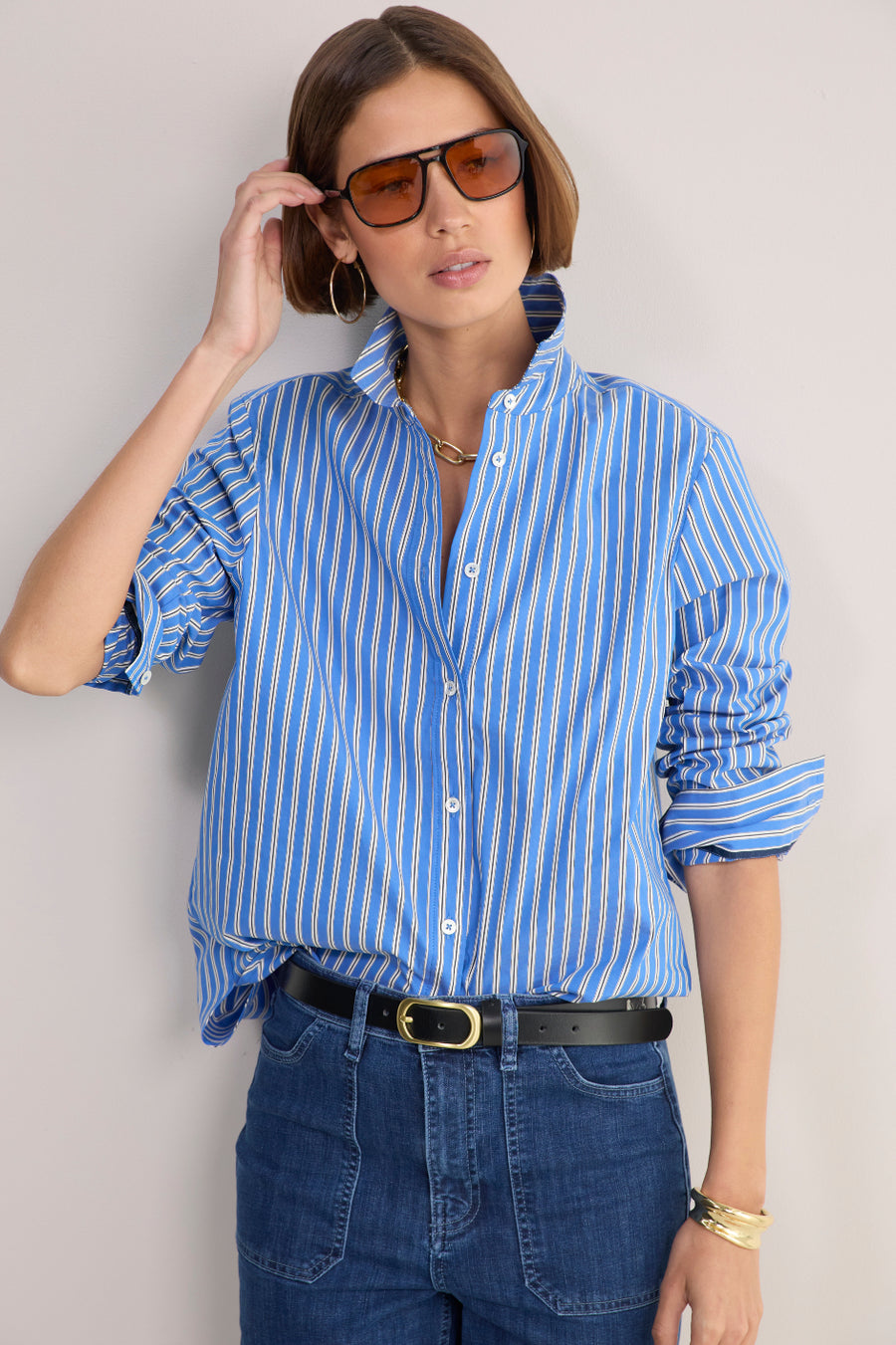 Elma Shirt - Regatta Blue Stripe