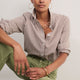 Abbey Barrel Leg Jean - Khaki