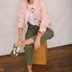 Ada Denim Jacket - Candy Floss Pink