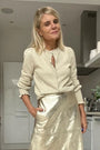 Adele Shimmer Cardigan - Champagne