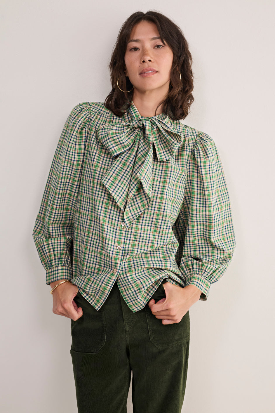 Agne Shirt - Green Check