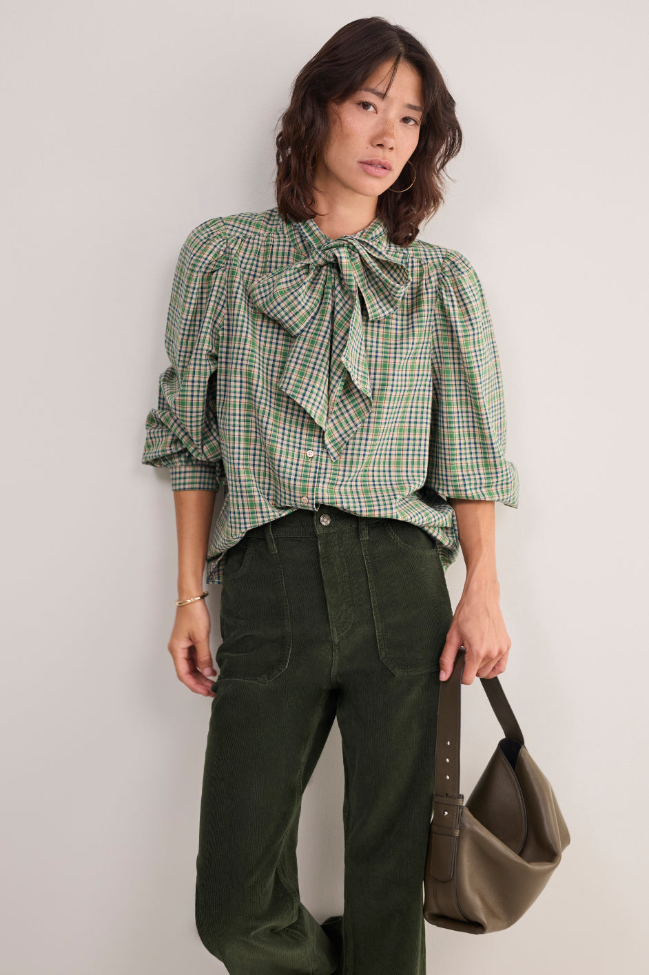 Agne Shirt - Green Check
