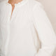 Aisha Scallop Blouse - White