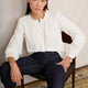 Aisha Scallop Blouse - White