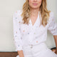 Alina Blouse - White Embroidery