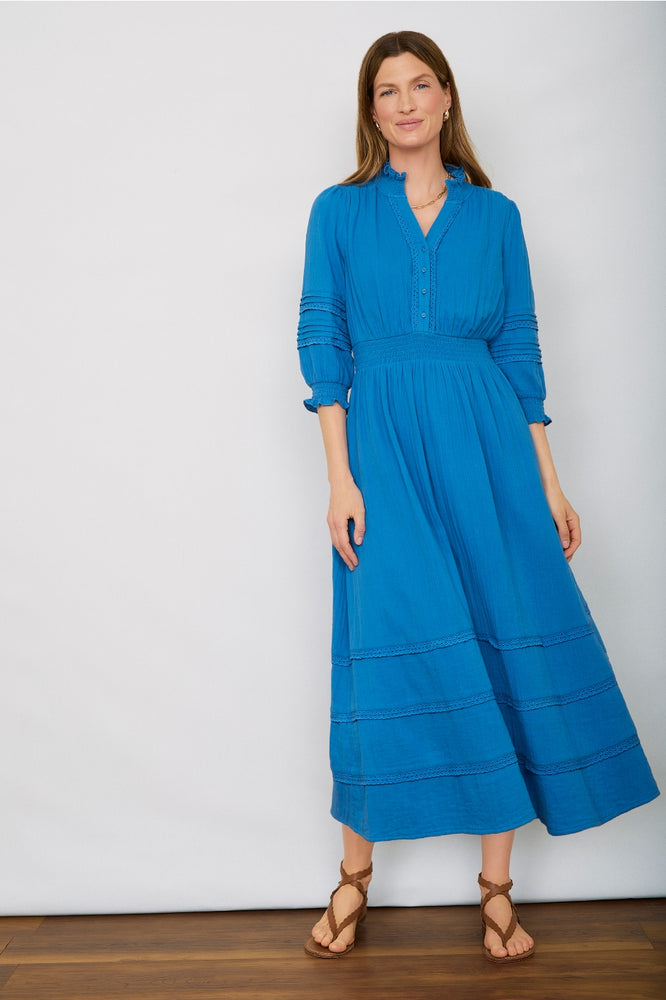 Alina Dress - Azure Blue