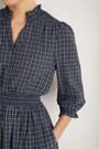 Alina Dress - Midnight/Green Check