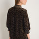 Back view of Alina leopard print blouse