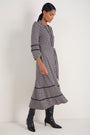 Alina Ponte Dress - Midnight Block Geo
