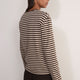 Ally Stripe Top - Oat/Cocoa Stripe