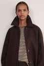 Ally Stripe Top - Oat/Cocoa Stripe