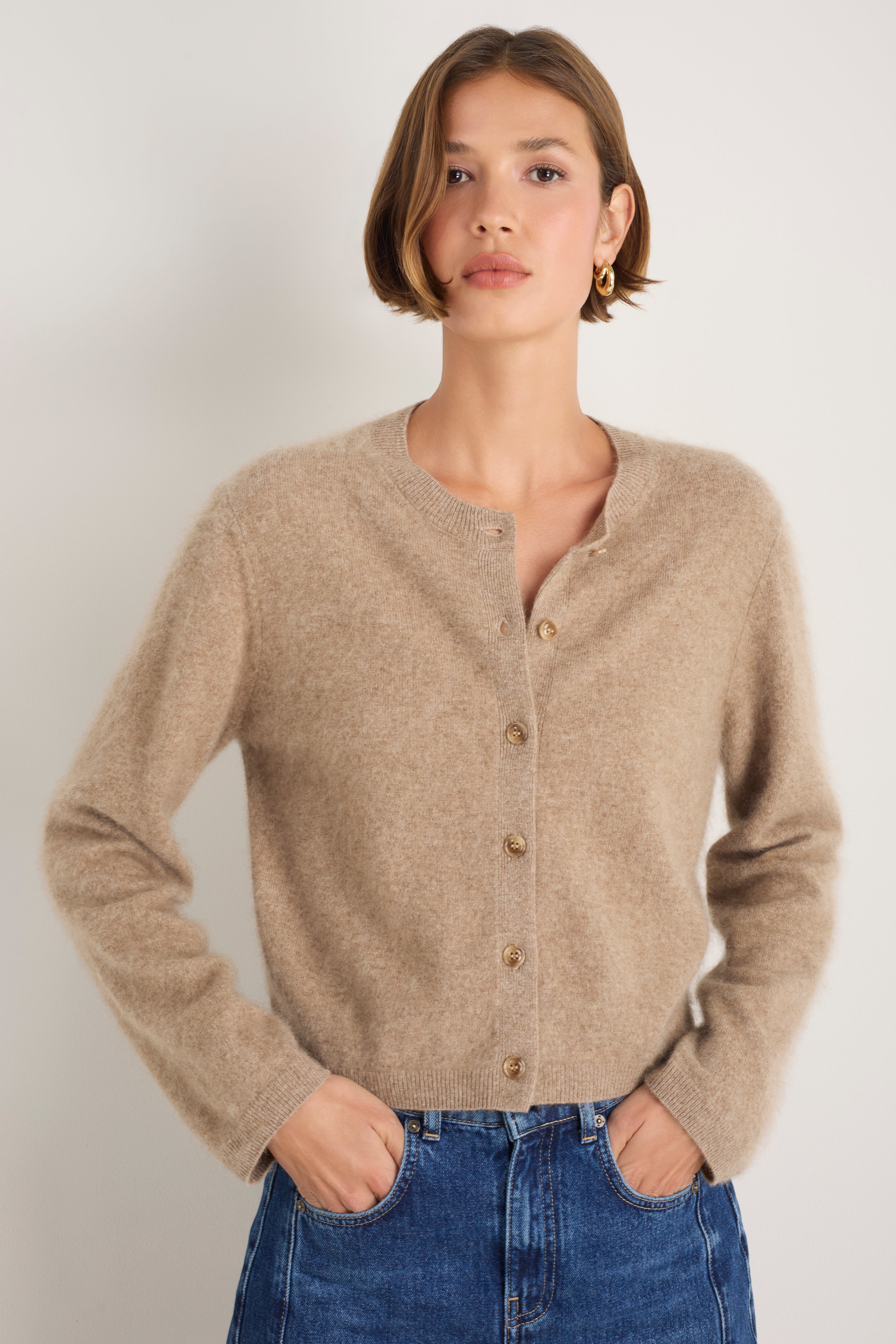 Amalie Cardigan - Oat