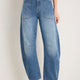 Amelia Carpenter Pocket Horseshoe Jean - Mid Wash