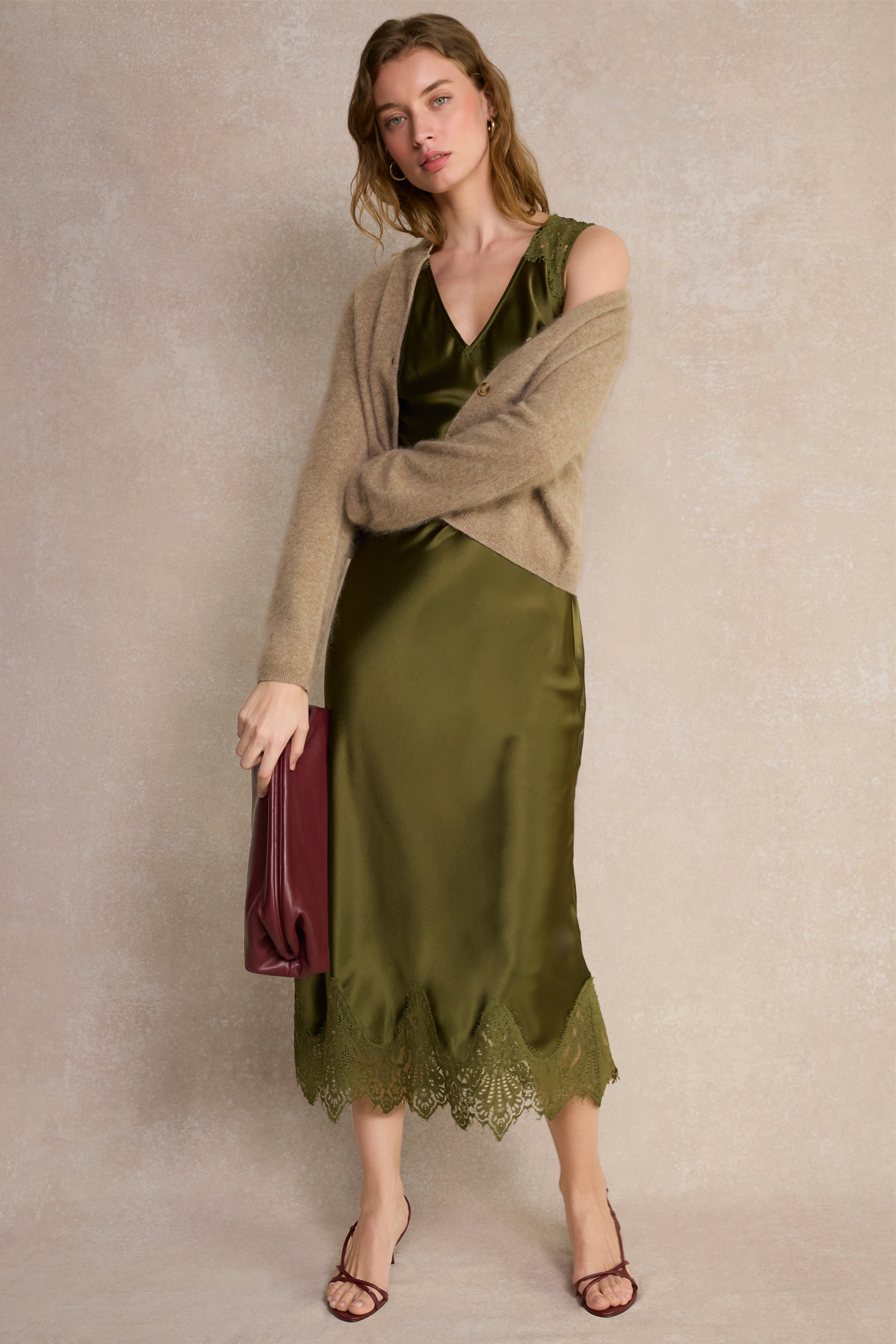 Amelie Dress - Olive Green