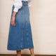 Amelie Panelled Skirt - Denim