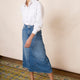 Amelie Panelled Skirt - Denim