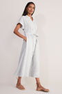 Angelina Dress - Blue/White Stripe