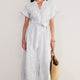 Angelina Dress - Blue/White Stripe