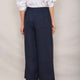 Angeline Linen Cropped Trouser - Midnight
