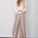 Angeline Cropped Trouser - Multi Stripe