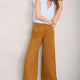 Angeline Linen Cropped Trouser - Tan