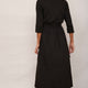 Aniyah Jersey Woven Mix Dress - Black
