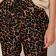 Aniyah Silk Velvet Trouser - Leopard