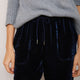 Aniyah Silk Velvet Trouser - Midnight